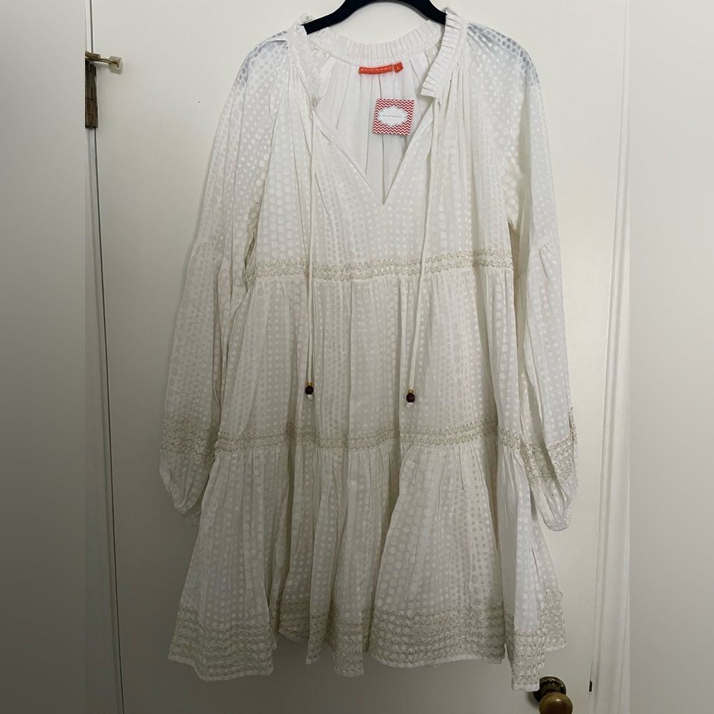 Oliphant White Tiered Dress